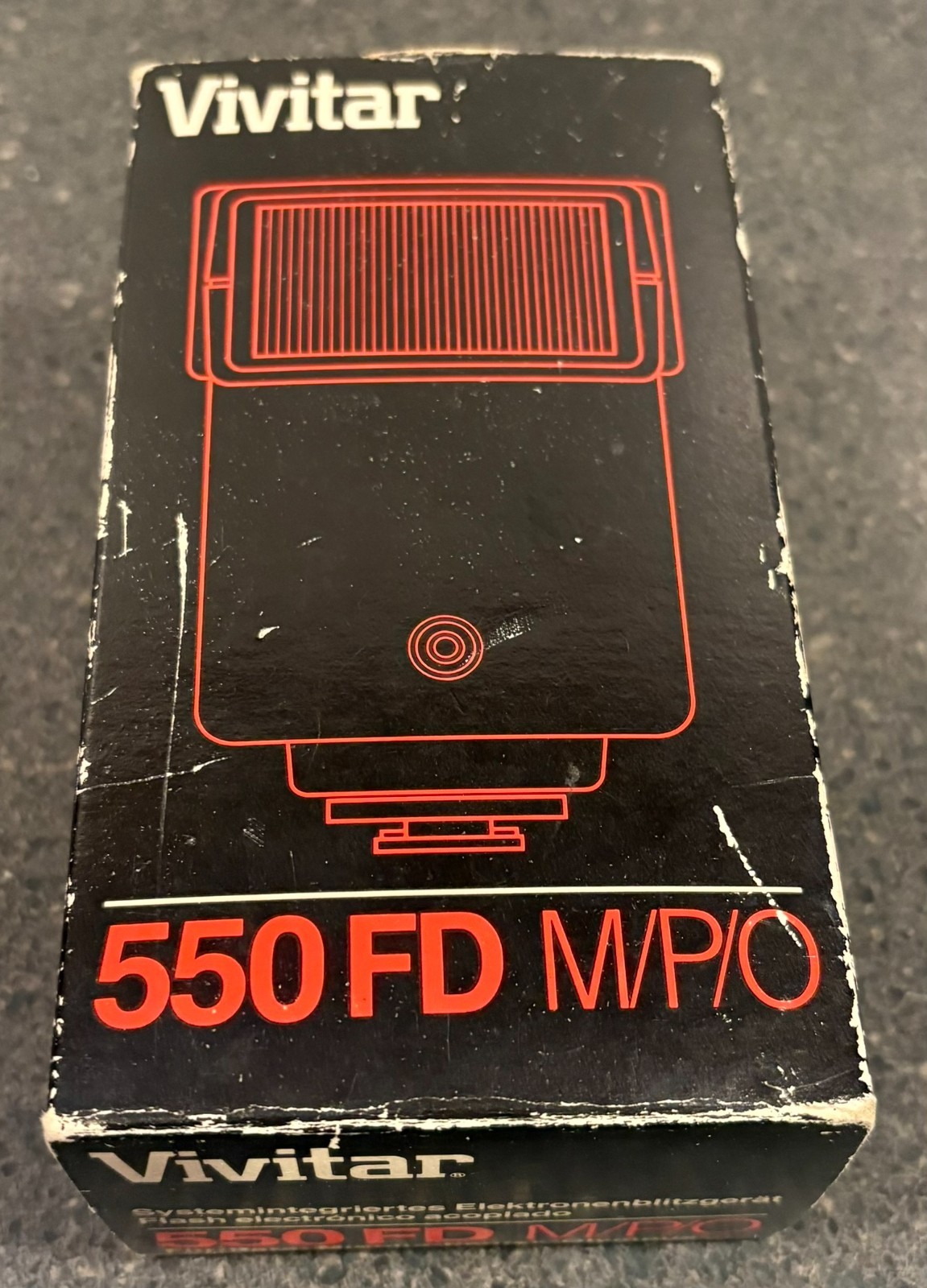 Vivitar Auto Thyristor 550FD M/P/O Shoe Mount Flash For Minolta Pentax Olympus