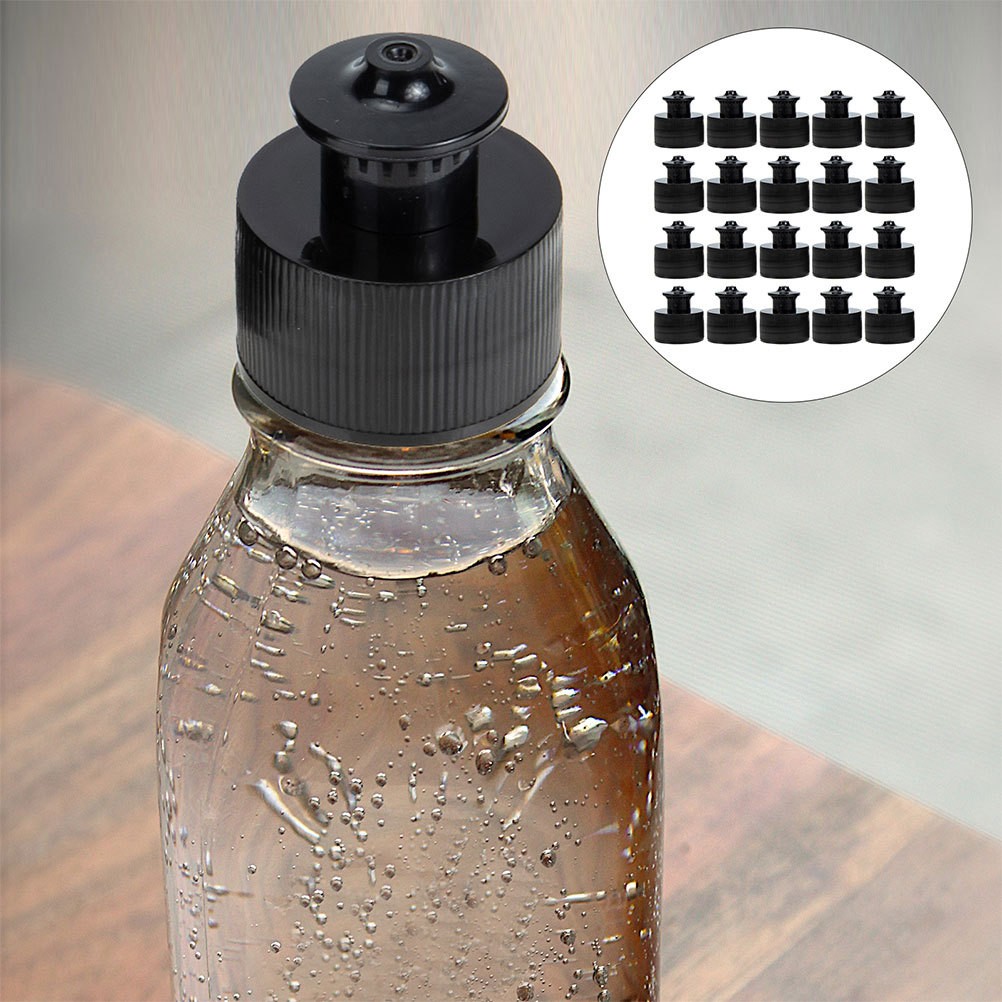 10 Pcs Reusable Sport Cap Water Bottle Push Pull Replacement Tops for Bottles