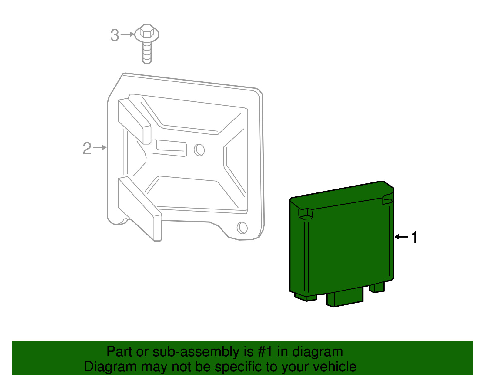 Genuine Ford Blind Spot Detection System Warning Sensor LC3Z-14C689-C