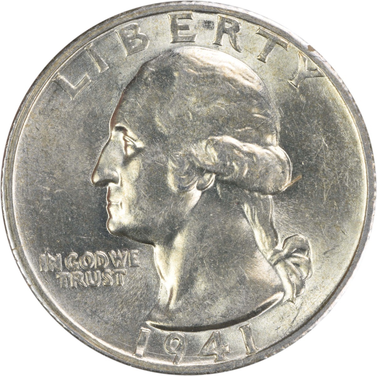 1941-S Washington Silver Quarter Large S FS-501 BU Uncertified #116