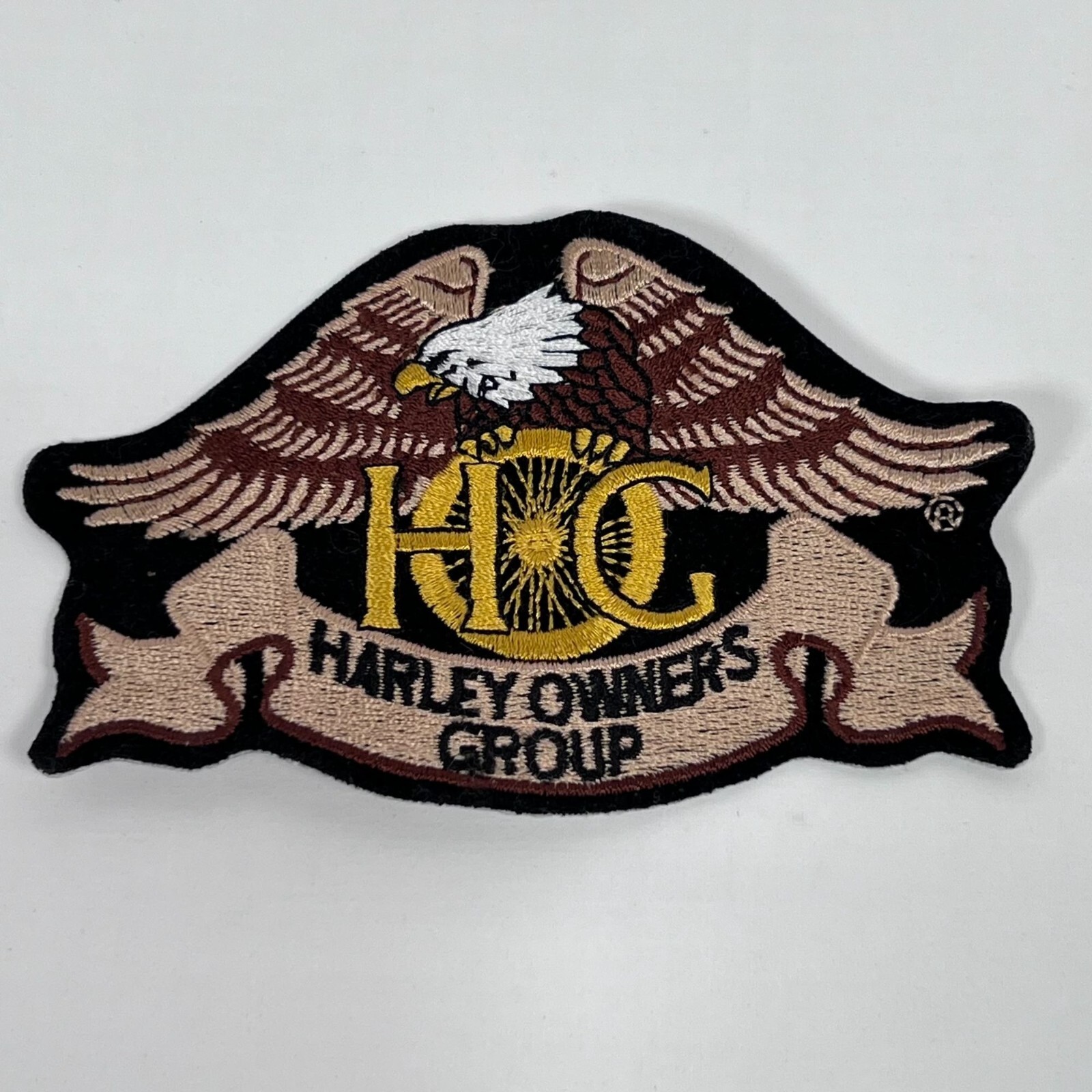 Harley Davidson "HOG" Harley Owners Group Eagle 5" x 3” Embroidered Patch NEW