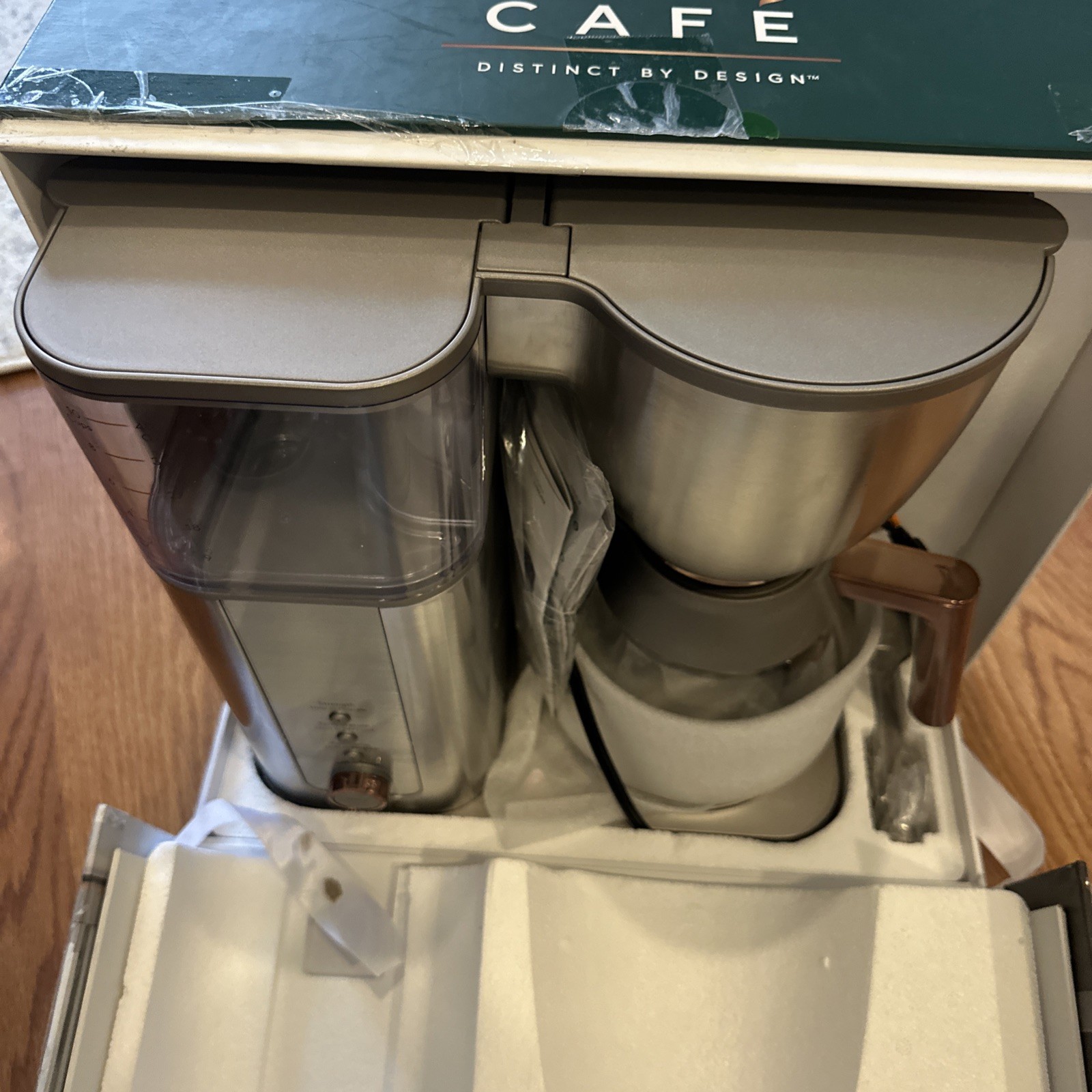 CAFE Specialty Drip Coffee Maker with Glass Carafe Stainless Steel