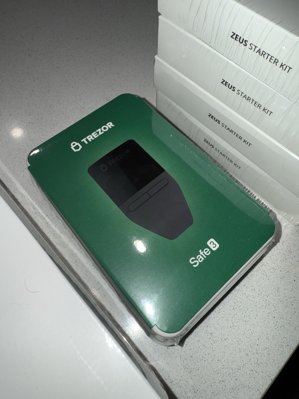 Trezor Safe 3 Crypto Hardware Wallet Secure, Passphrase Protected (Cosmic Black)