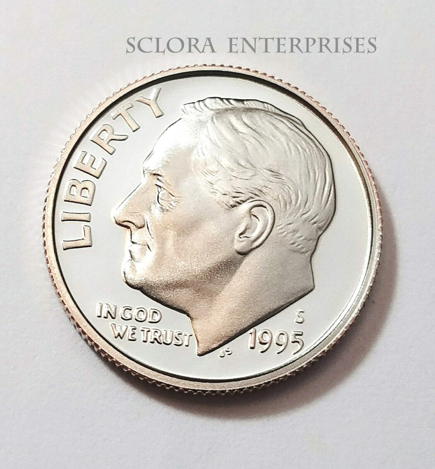 1995 S ROOSEVELT *CLAD PROOF* DIME **FREE SHIPPING**