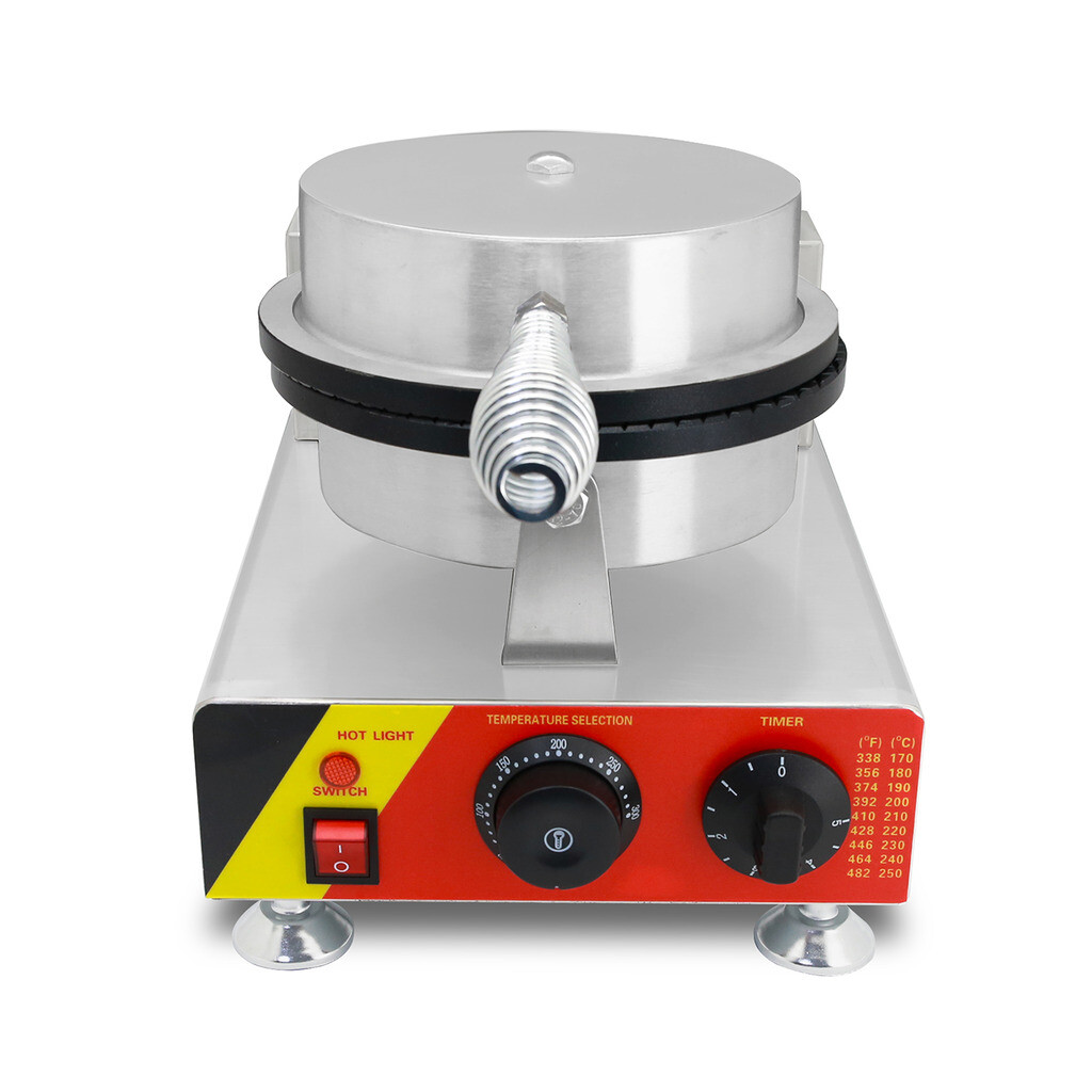 YTR Commercial Electric Ice Cream Waffle Cone Maker Egg Roll Bowl Machine 110V