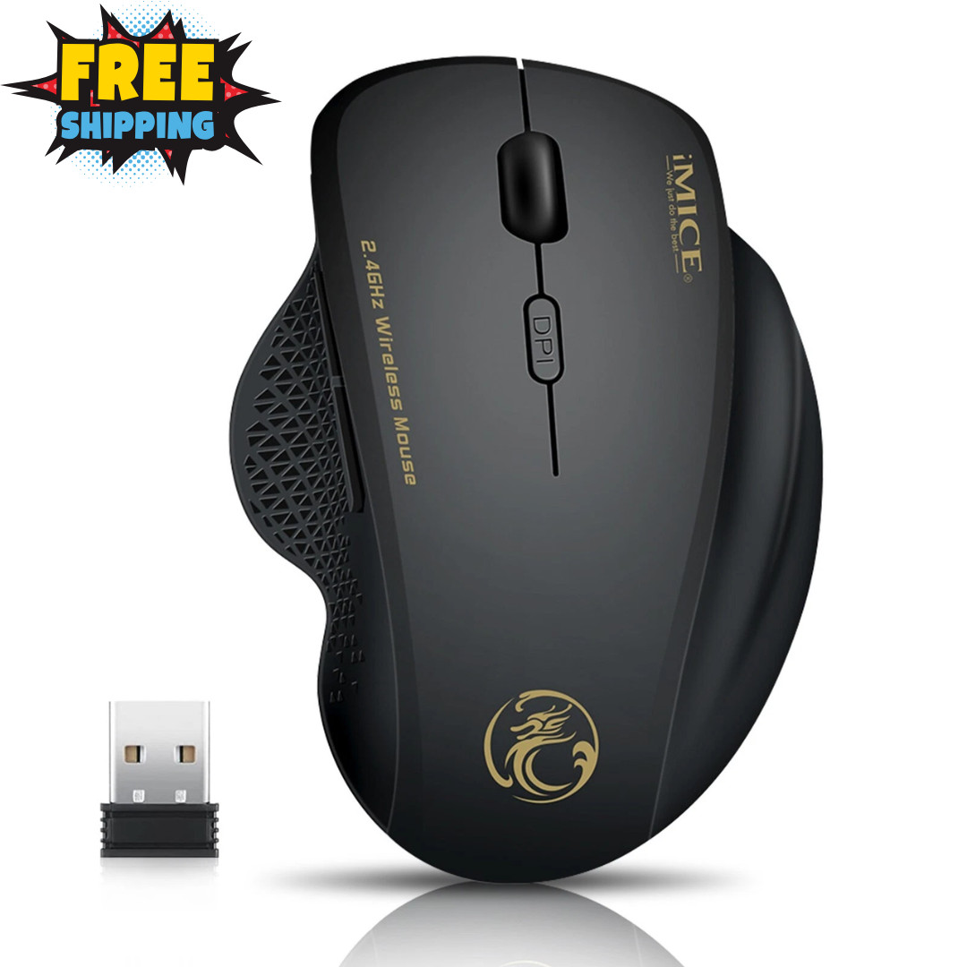 2.4G 1600DPI Portable Gaming and Office Mouse for Macbook PC Gamer Laptop Win7/8