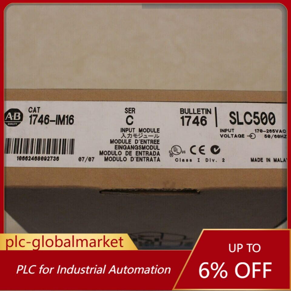 New Factory Sealed AB 1746-IM16 SLC500 PLC INPUT MODULE 1746IM16 US Free Tax