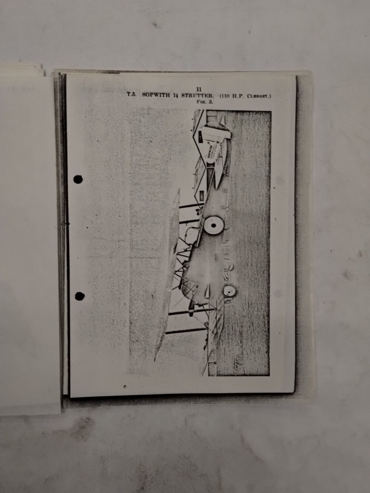 Sopwith 1 1/2 Strutter (110 H.P. Clerget) Rigging Notes-Copy