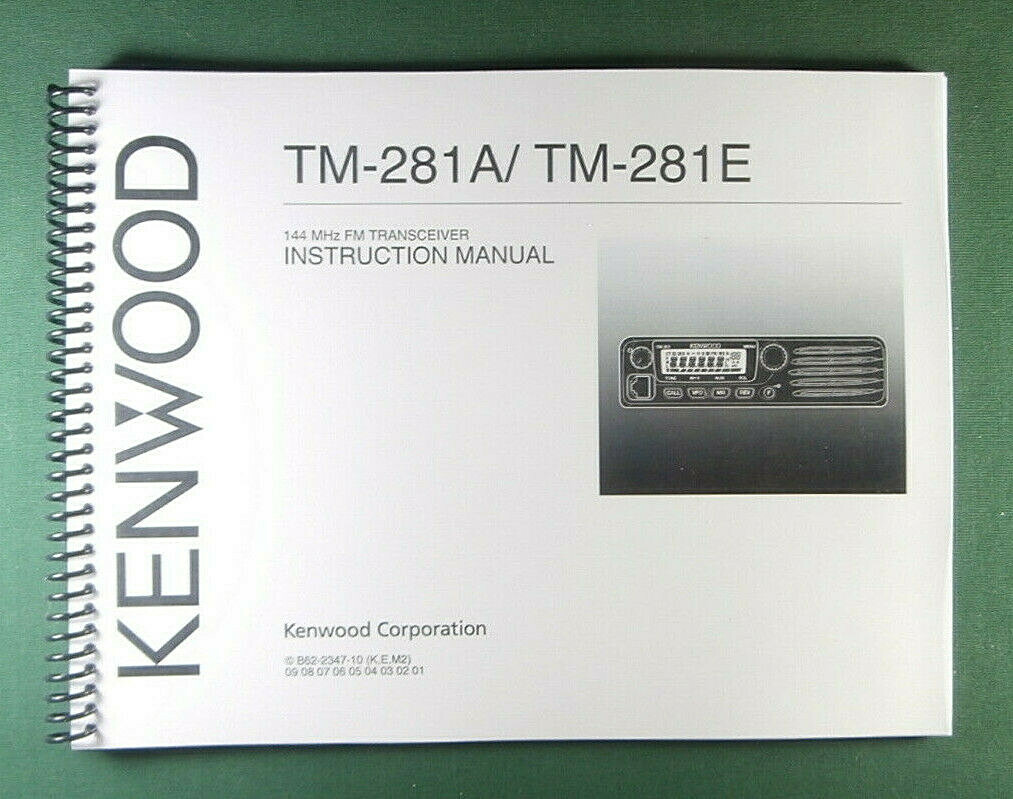 Kenwood TM-281A/E Instruction Manual - Premium Card Stock Covers & 28 LB Paper!