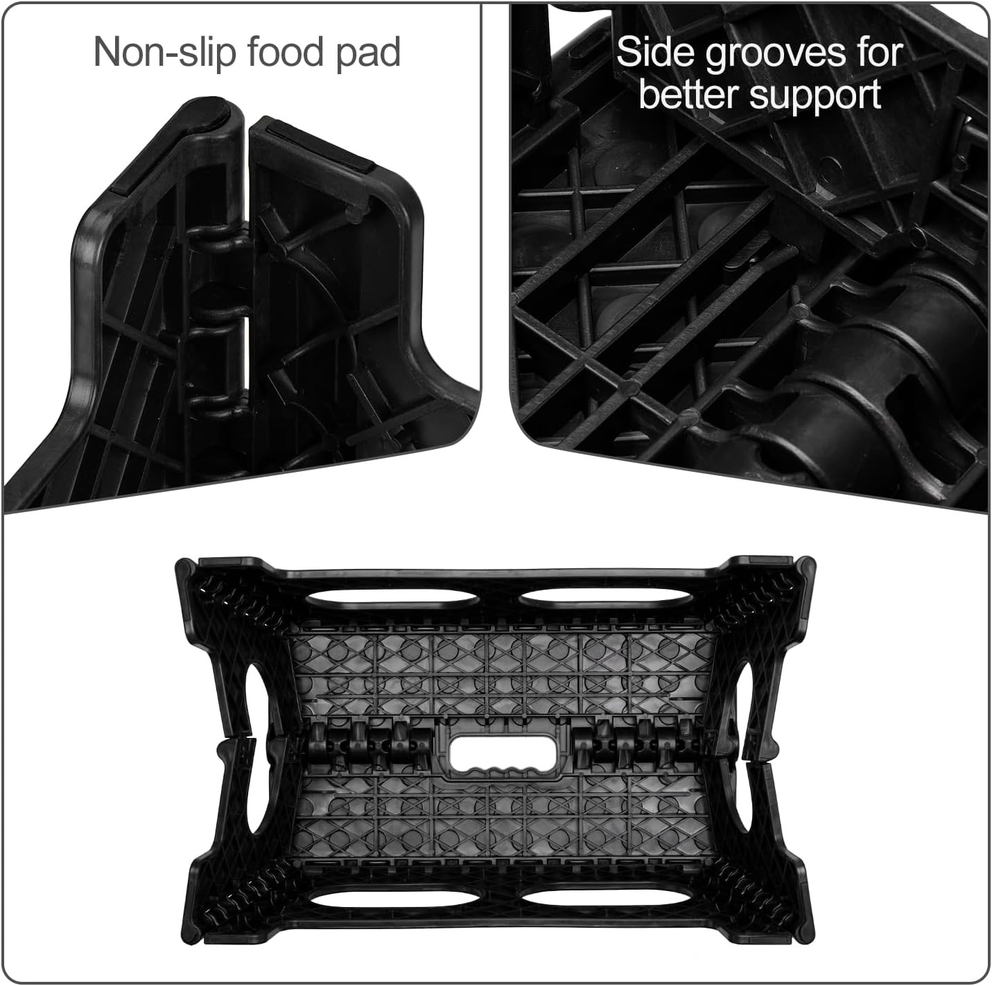 ACSTEP Folding Step Stool,15-Inch Extra Wide 9Inch Height Heavy Duty Stepping St
