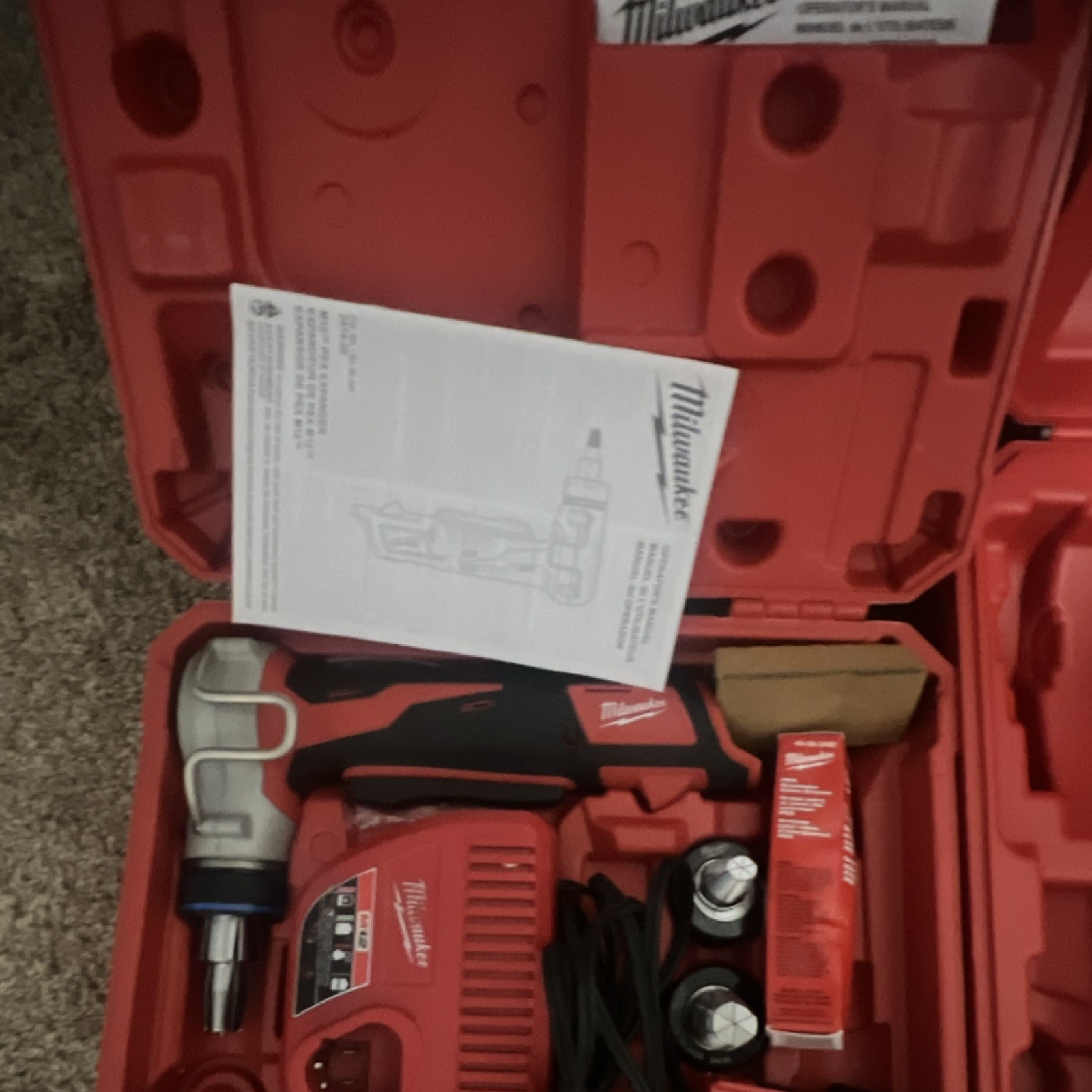 Milwaukee Pipe Tool Kit with Charger, Accessories, and Case(New)