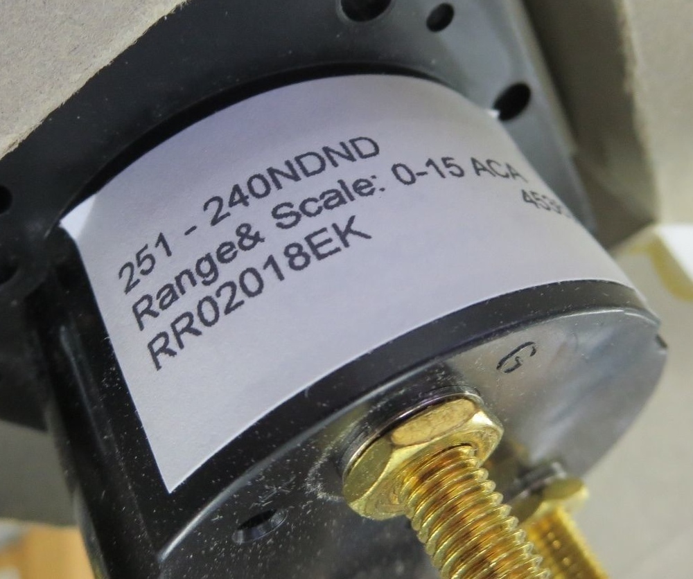 Yokogawa 251-240NDND, RR02018EK Volt Panel Meter