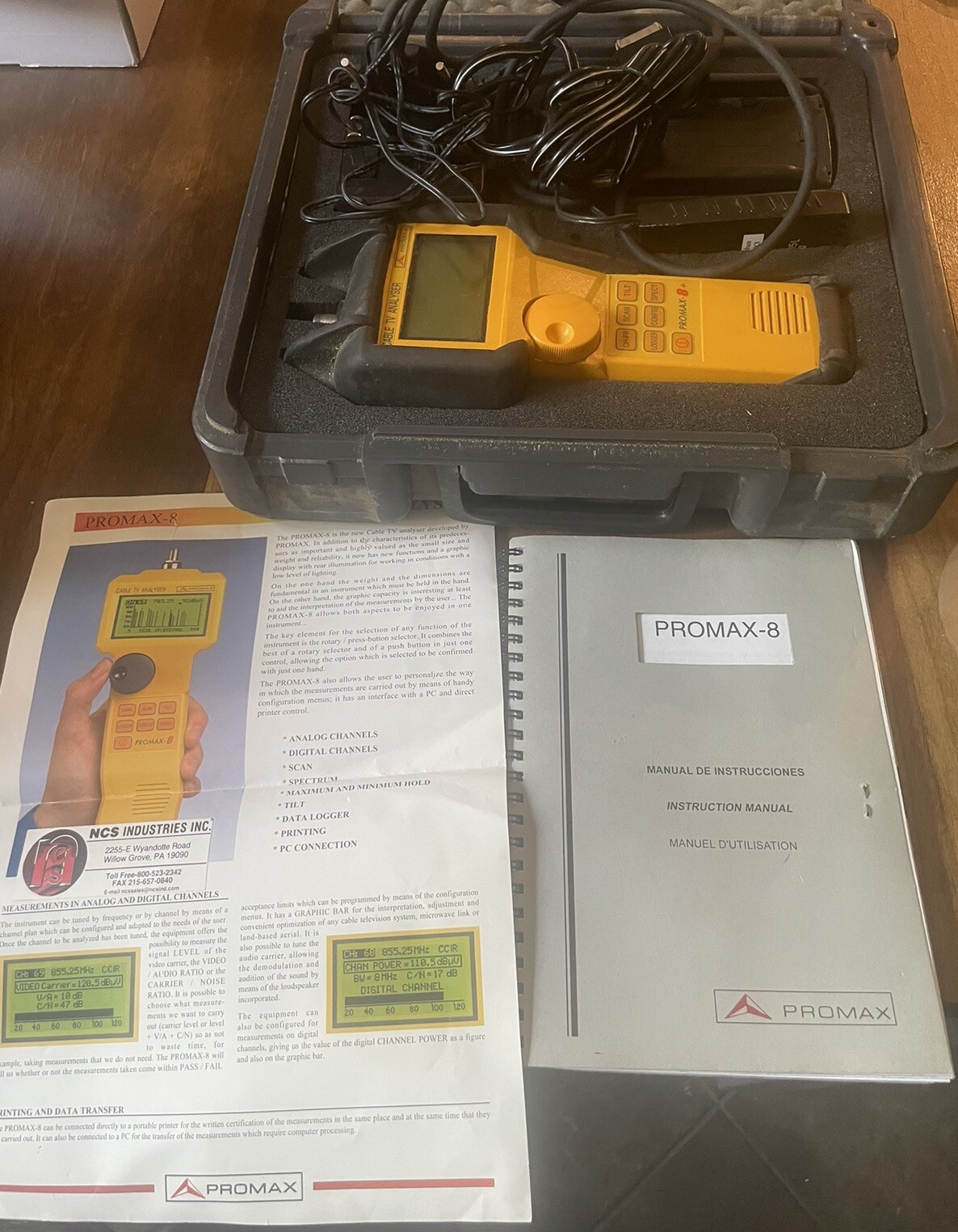 Promax 8 Plus Cable Tv Analyzer. 5-862 Mhz.