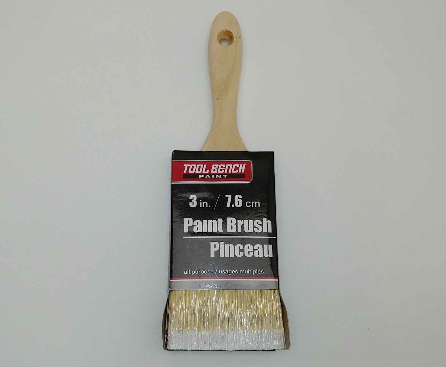 3" Wood Handle Paint Brush All Purpose Flat End