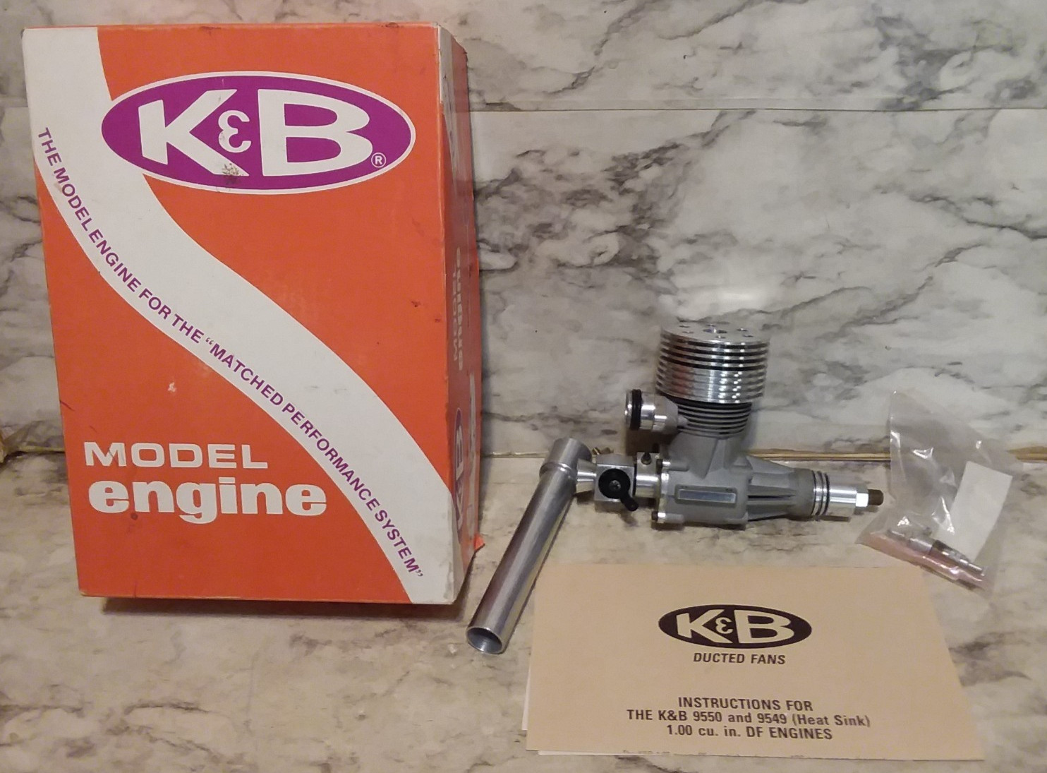 NEW Vntg ​K&B Ducted Fans 9549 (Heat Sink) R/C Airplane Boat Engine in Box NOS