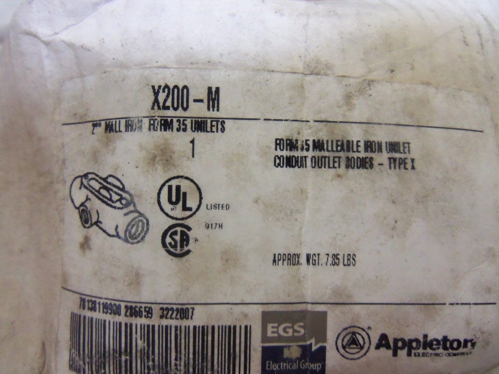 APPLETON X200-M CONDUIT NSMP