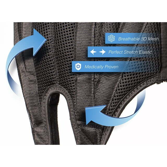 AT Surgical Hernia Support Truss, Slim Adjustable Straps- Left, Right, or Double