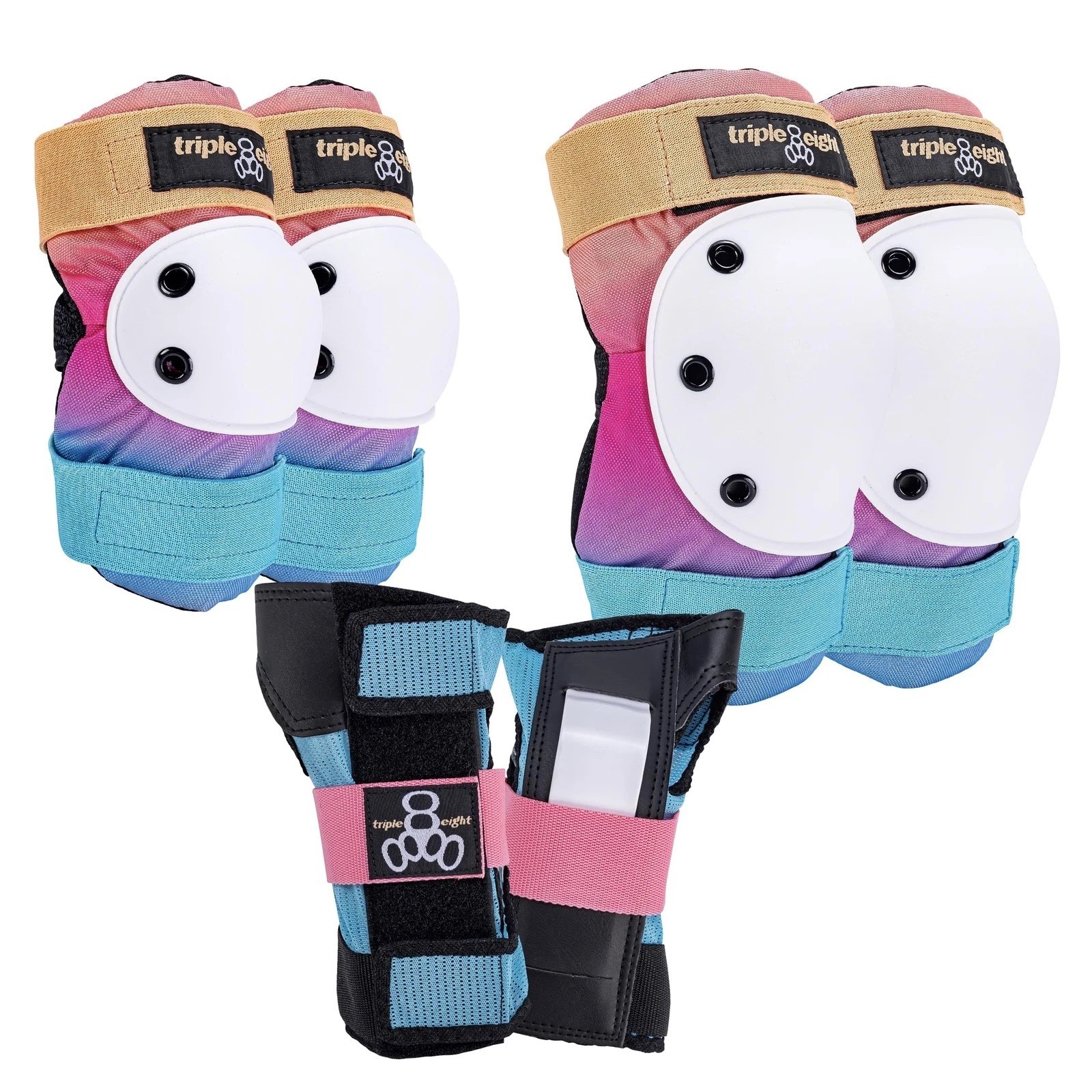 Triple Eight Saver Series 3-Pack Pad Set: Skateboarding, Skating, Biking Protect