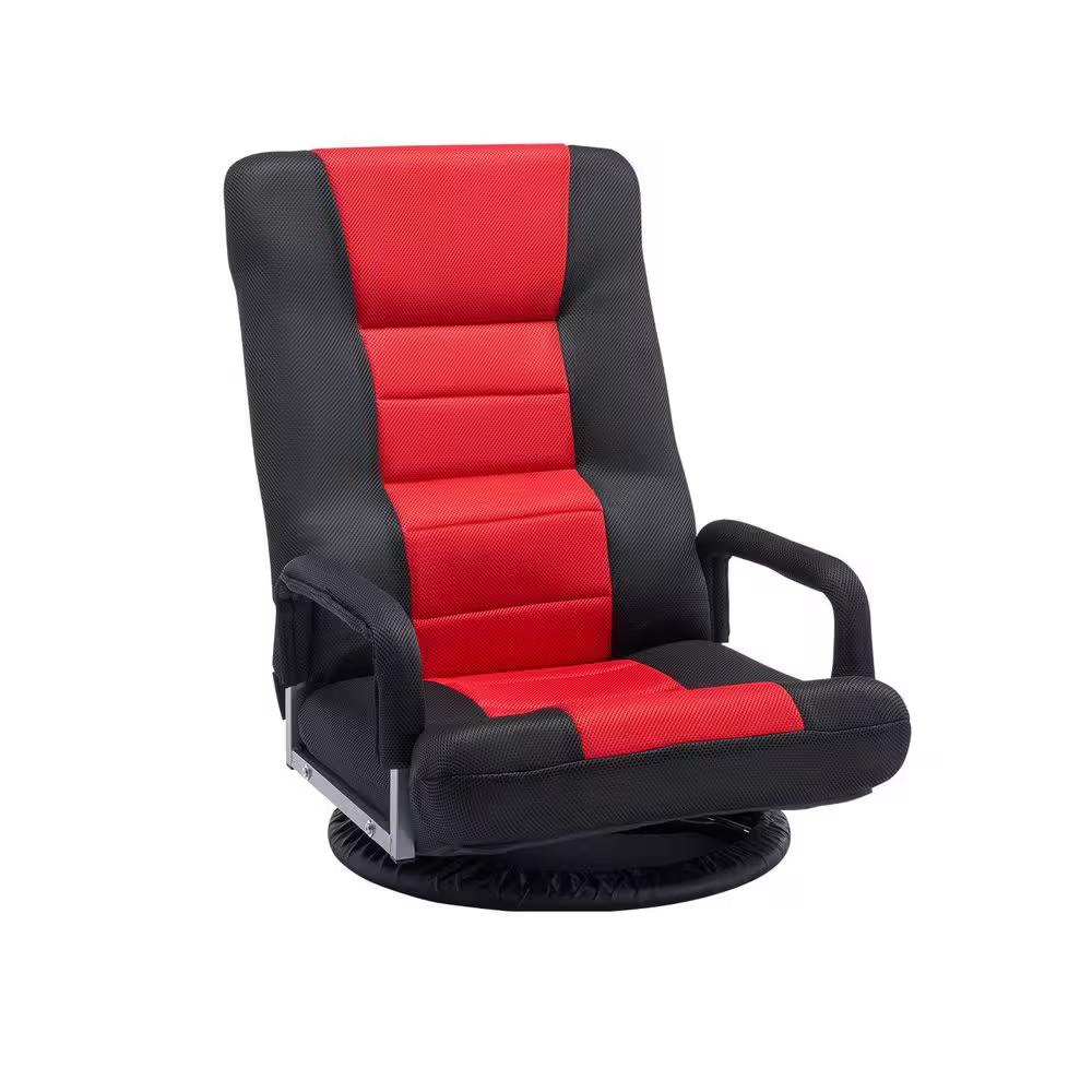 Swivel Floor Gaming Chair, 360° Rotating Floor Chair with 6 Adjustable Position