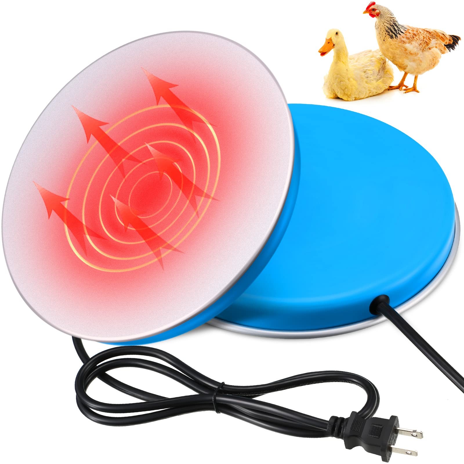 Heated Chicken Waterer Poultry Water Heater Warmer Base Heated 110v Chicken Wate
