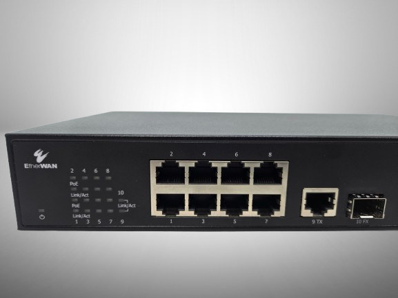 EtherWAN EX19082A 10-port Gigabit PoE FAST FREE SHIPPING b