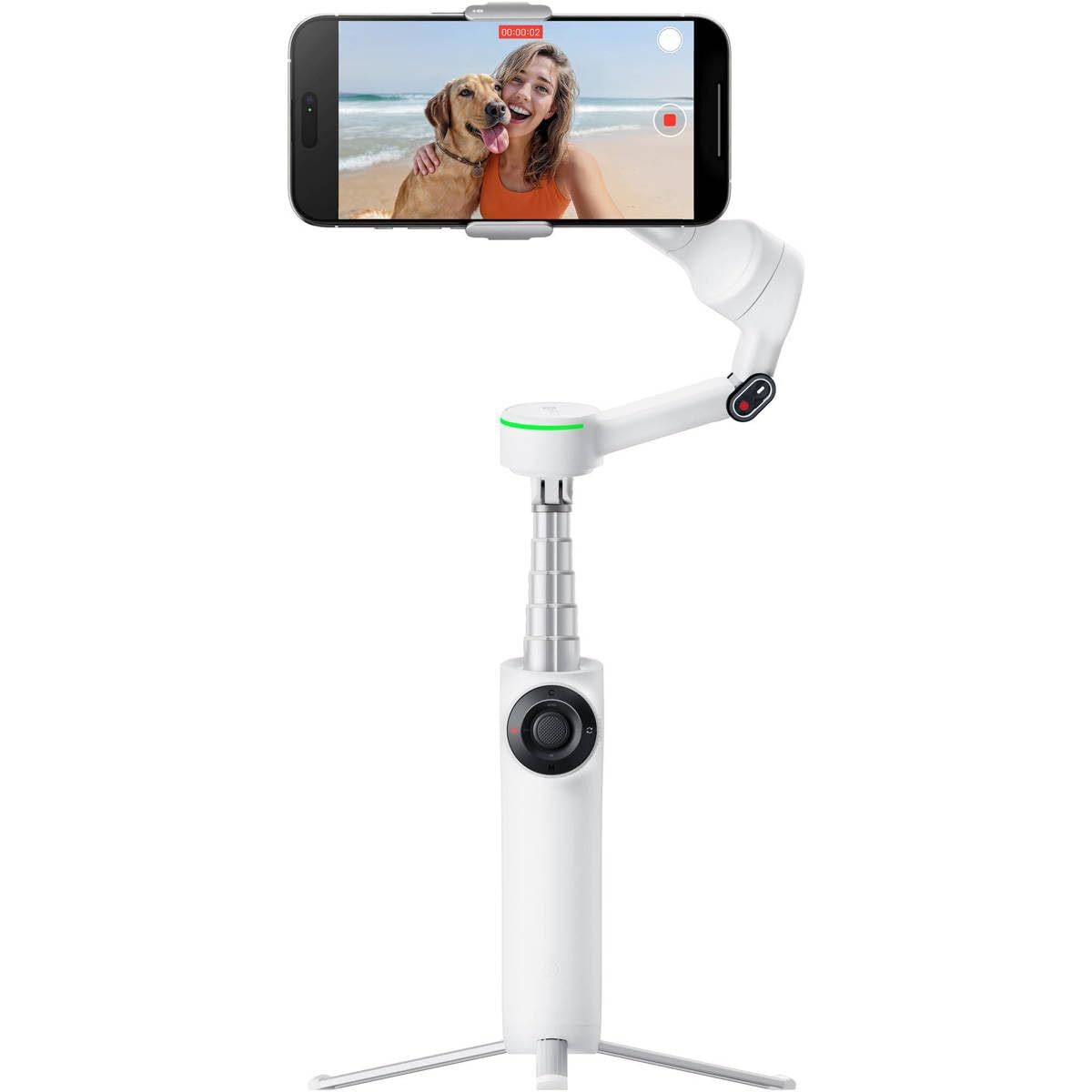 Insta360 Flow 2 Pro 3-Axis AI-Powered Smartphone Gimbal Creator Bundle - White