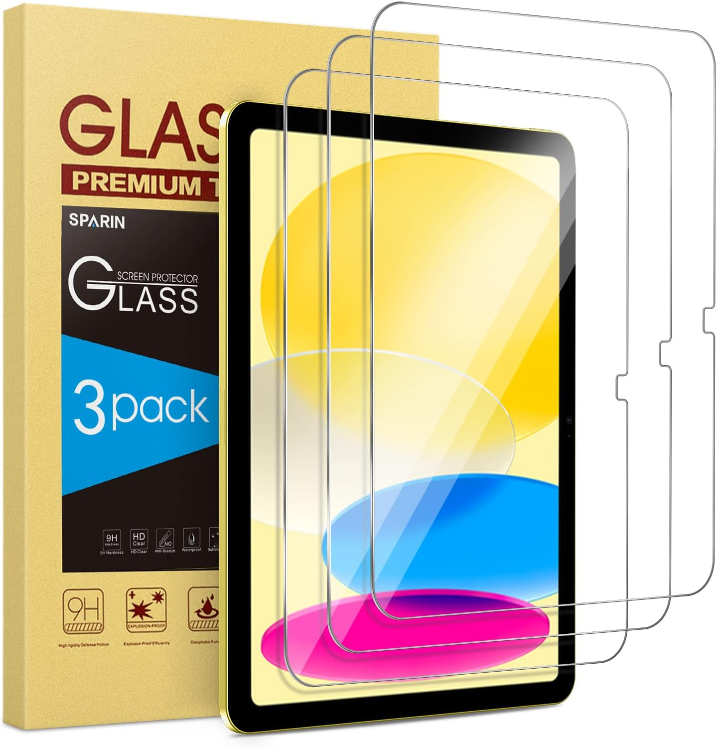 3 Pack Screen Protector for Ipad(A16) 11/10 Generation 11"/10.9" | Tempered Glas
