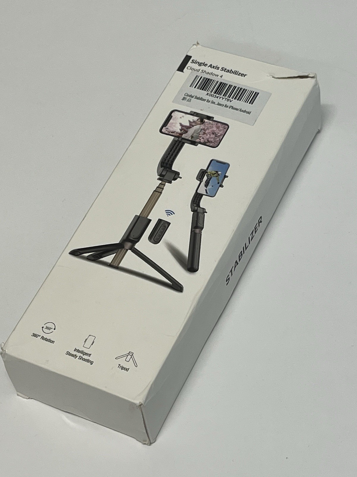 Cloud Shadow 4 Single Axis Stabilizer 360 Rotation Remote & Tripod Black/Golden