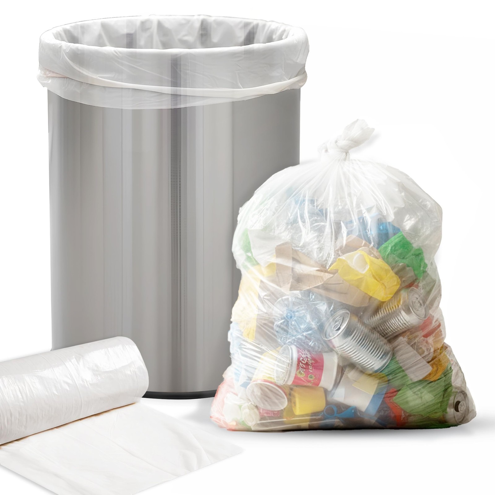 Premium 10-15 Gallon Trash Can Liners 1000 Count (24" x 33", 6 Mic) – Stro