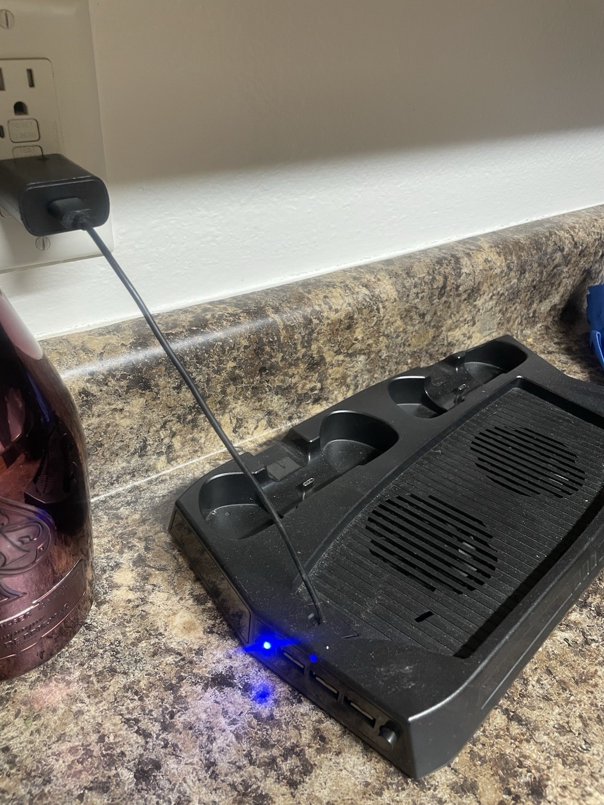 Playstation 5 Charging Station with Cooling Fan, Vertical Solid Stand Ps5