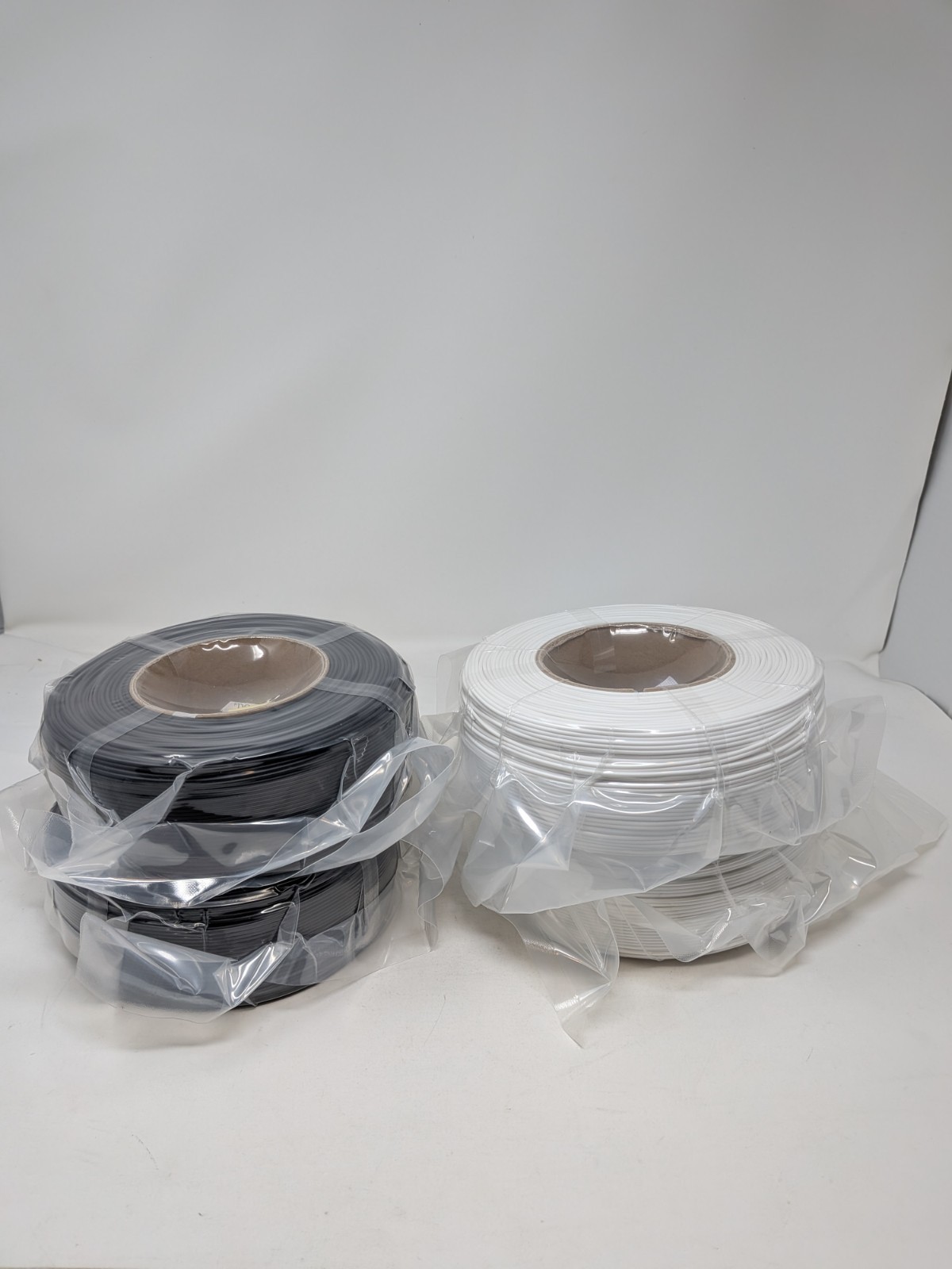 MarsWork PLA Filament 1.75mm 3D Printer Refill Matte 4 Pack (2 White/2 Black)