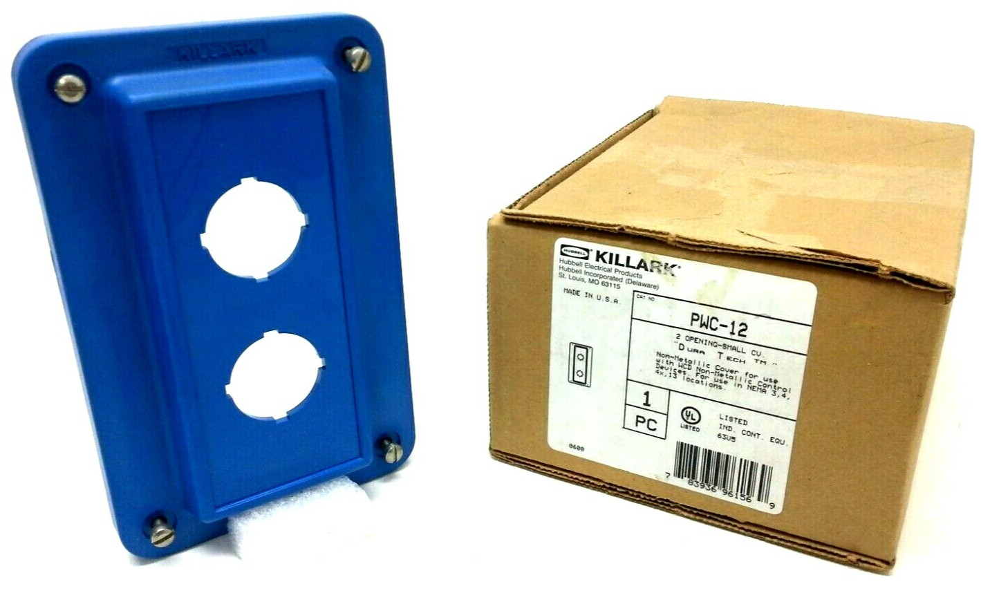 PWC-12 Hubbell Killark 2 Opening-Small CV Cover - Next Day Option - New