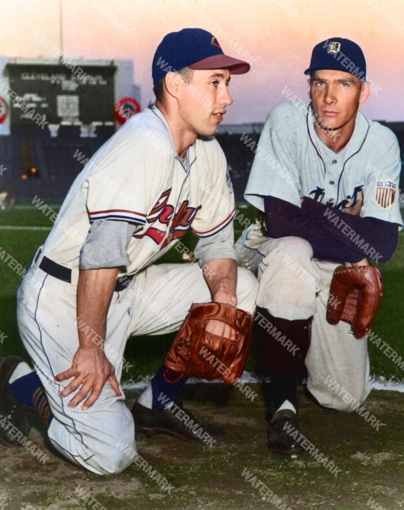 GV820 Bob Feller - Hal Newhouser Cleveland Indi 8x10 11x14 16x20 Colorized Photo