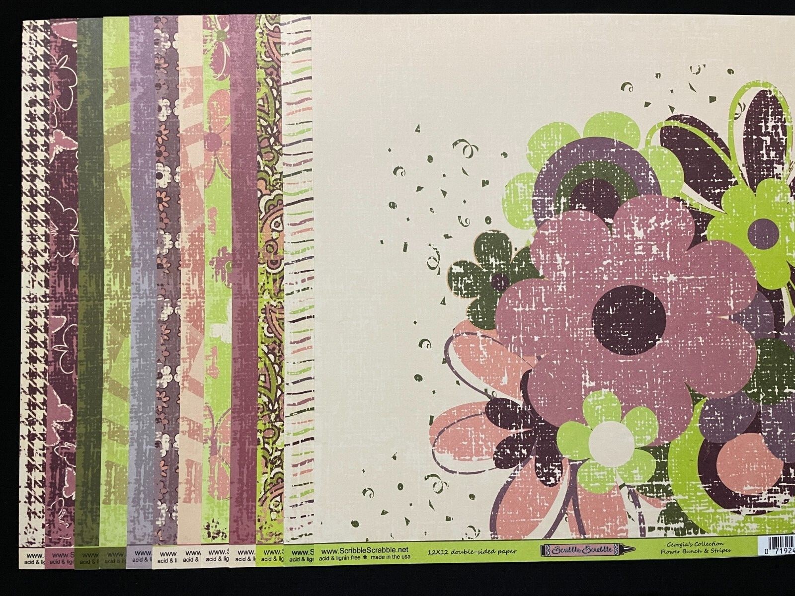 SCRIBBLE SCRABBLE "GEORGIA'S COLLECTION" 12X12 DS HEAVY PAPERS