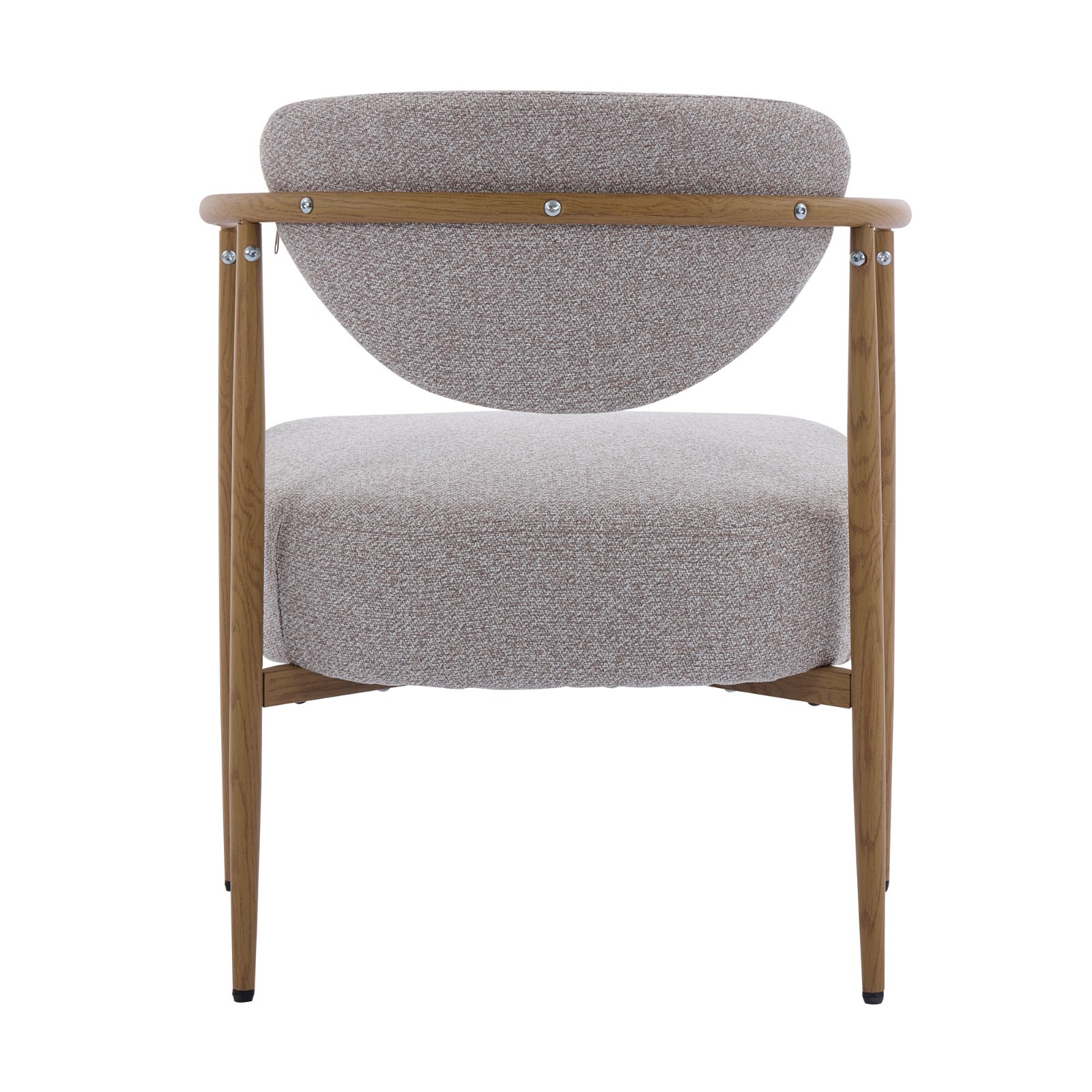 Soft Woven Fabric Chair Set with Foam & Metal Frame