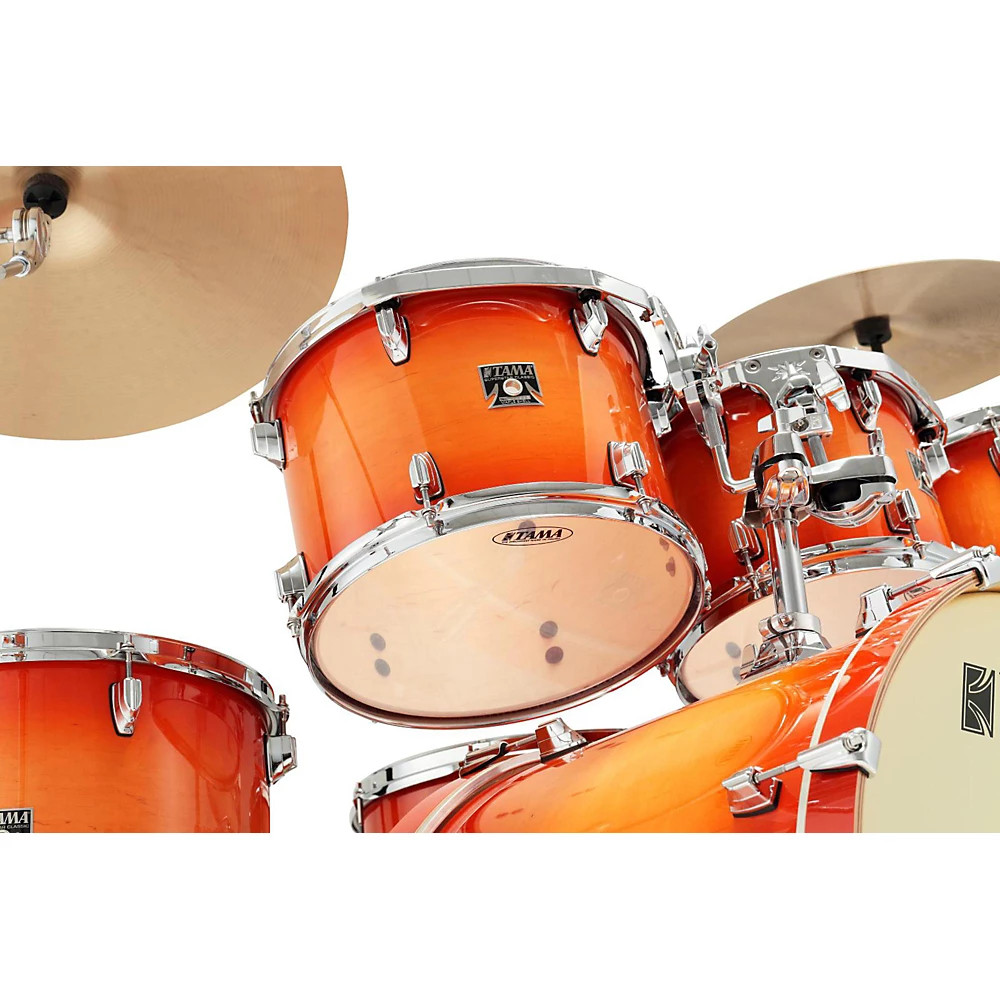 Tama Superstar Classic Custom 7-Piece Shell Pack Tangerine Lacquer Burst