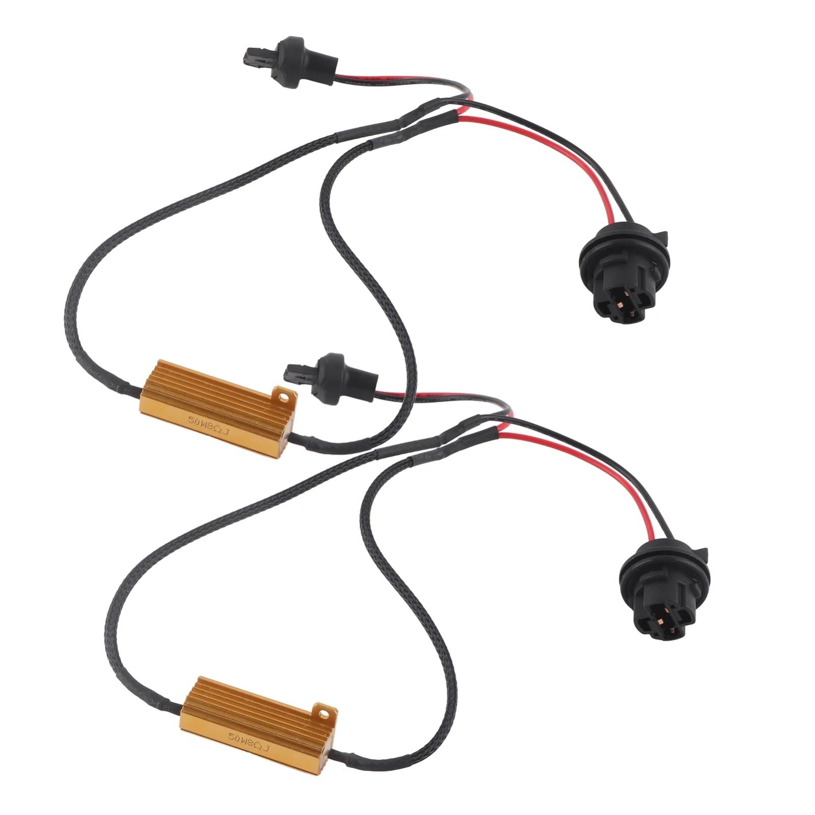 Wire LED Resistor Canceler Error Decoder 7440 Harness DRL Bulb Light Replace