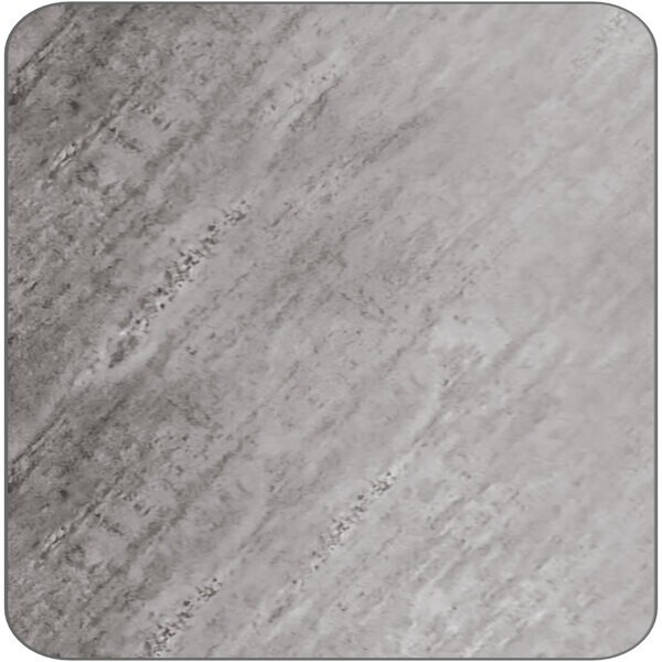 36'' Square Restaurant Table Top with Gray Slate Laminate Top Finish
