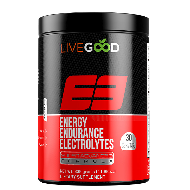 Drink E3 Energy Endurance Electrolytes 9 Essential Amino Acids Great Taste 30srv