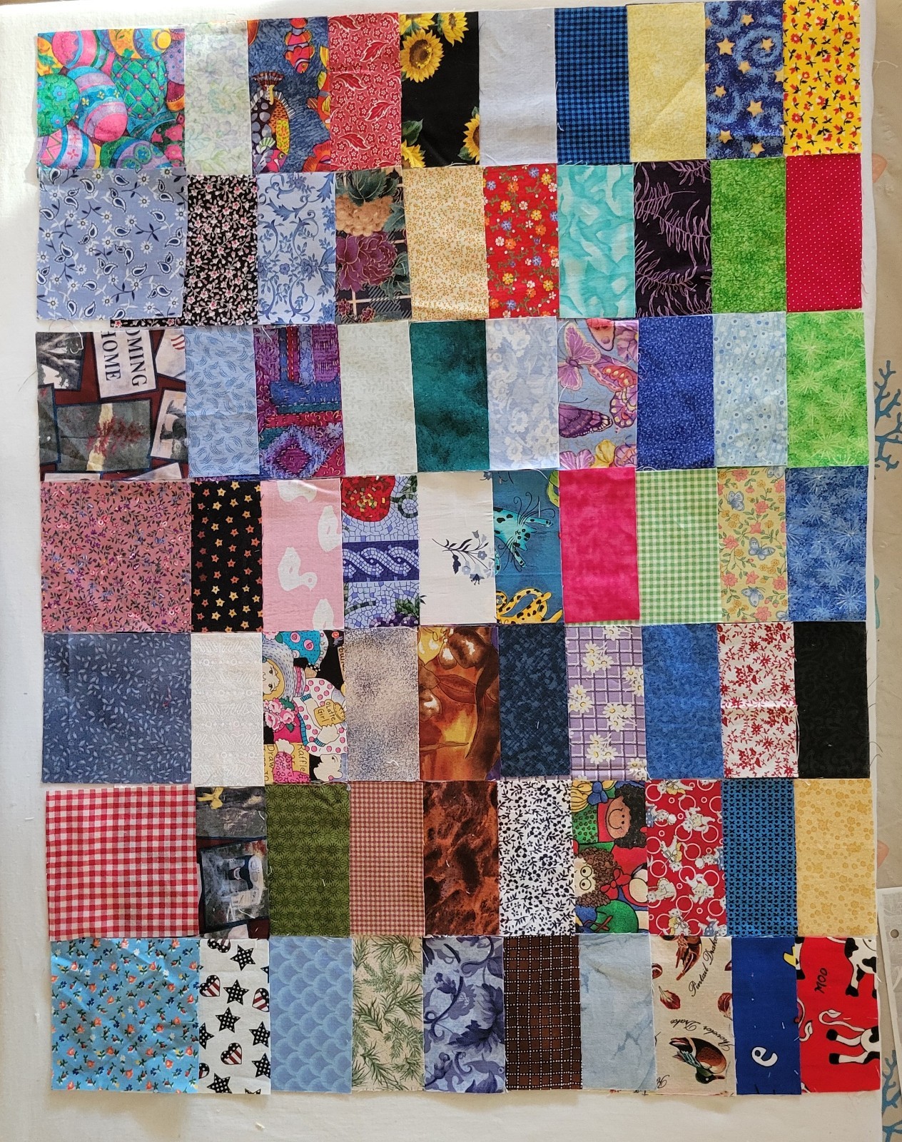70....4 "  X  4 " fabric quilt squares N2425 100% Cotton