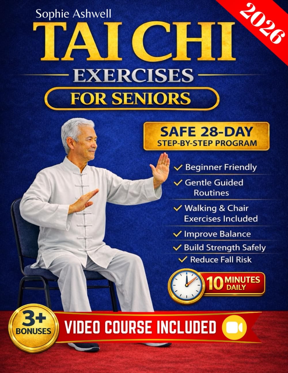 Tai Chi Exercises for Seniors: A Safe 28-Day Chair and Standing Program to...