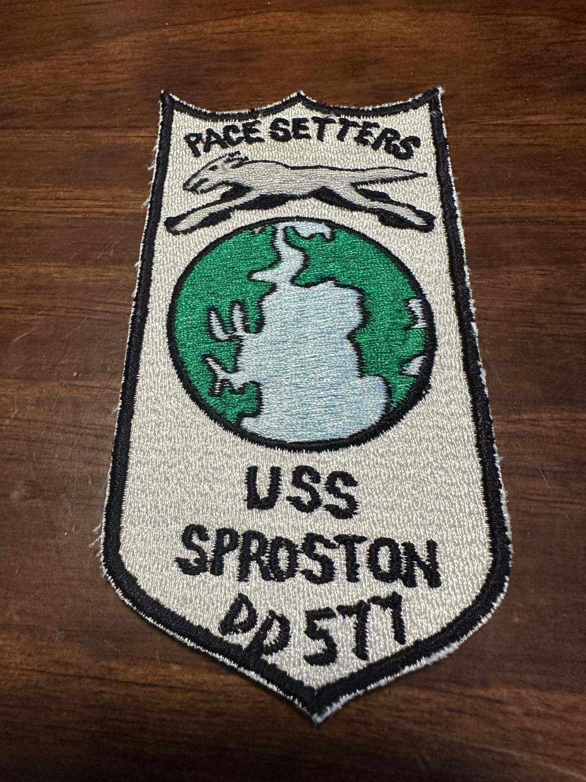Vintage US Navy USS Sproston DD-577 Ship Patch