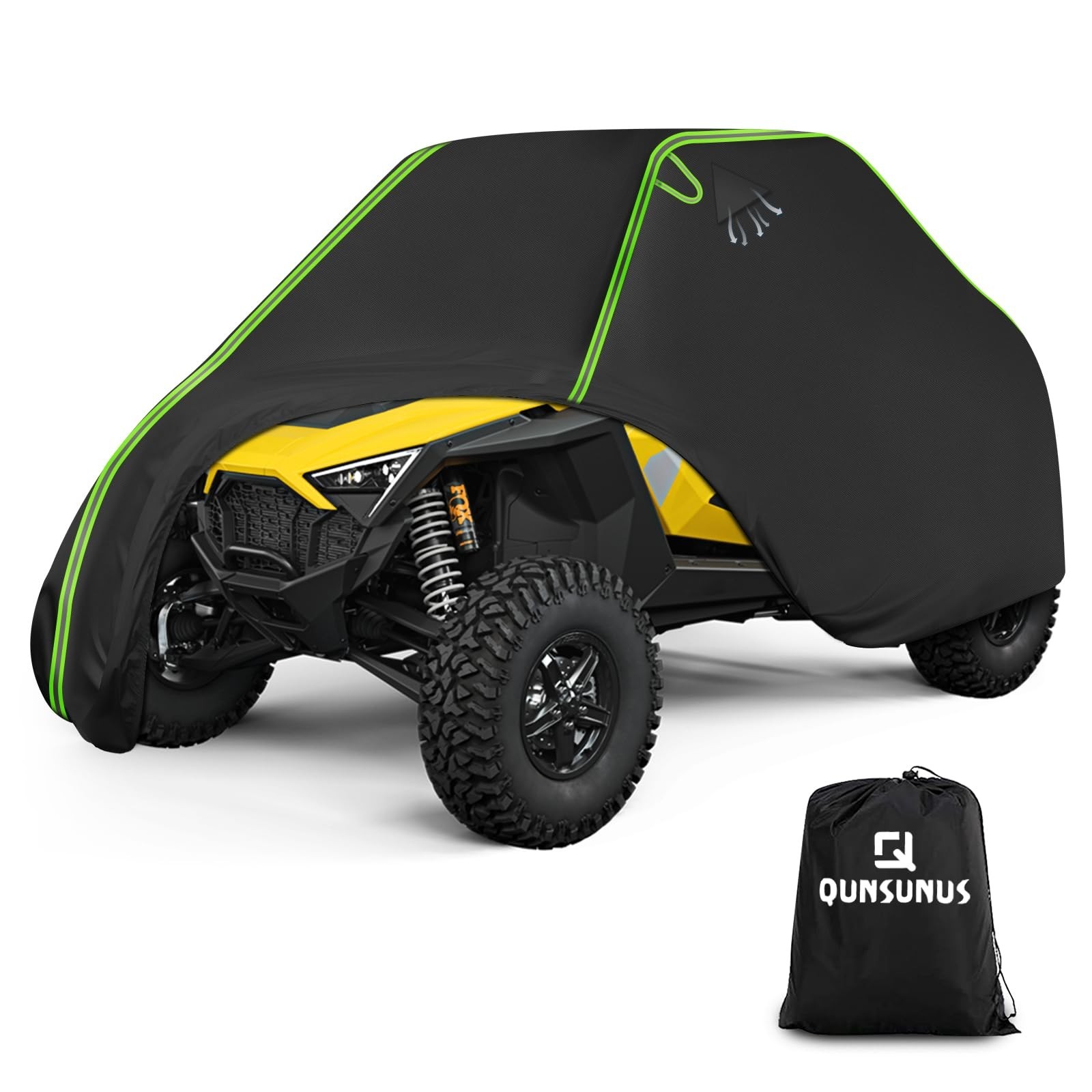 QUNSUNUS UTV Cover 2 Seater Compatible with Polaris General/RZR/Ranger, Can A...