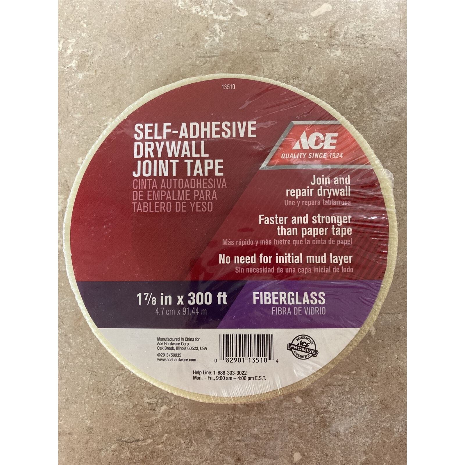 DRYWALL SHEETROCK JOINT TAPE FIBERGLASS MESH Self Adhesive 300 Feet x 1-7/8 Inch