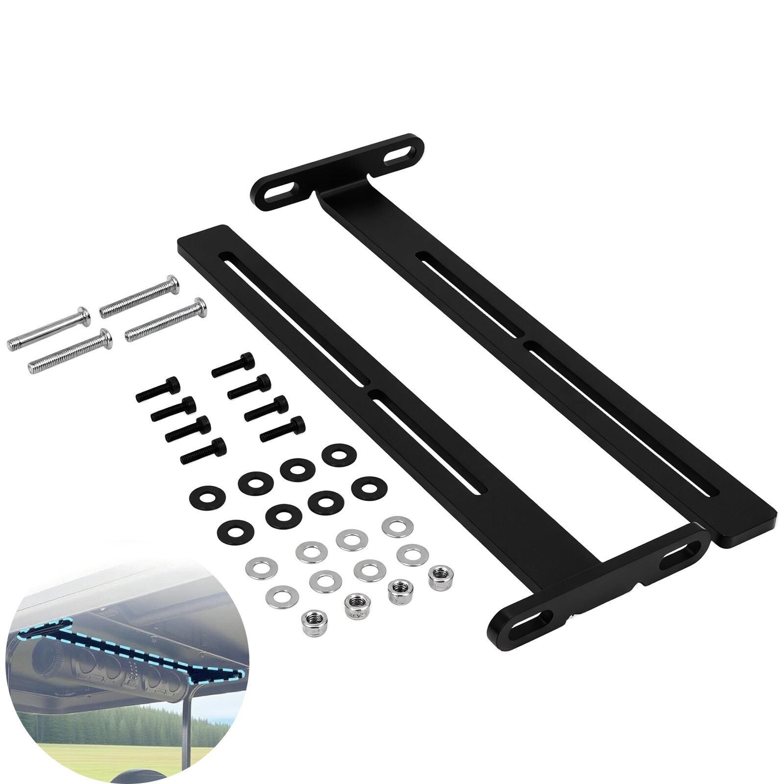 Golf Cart Soundbar Mounting T-Bracket Fits for SE18, SE26, SEB26, SEDS32 Soun