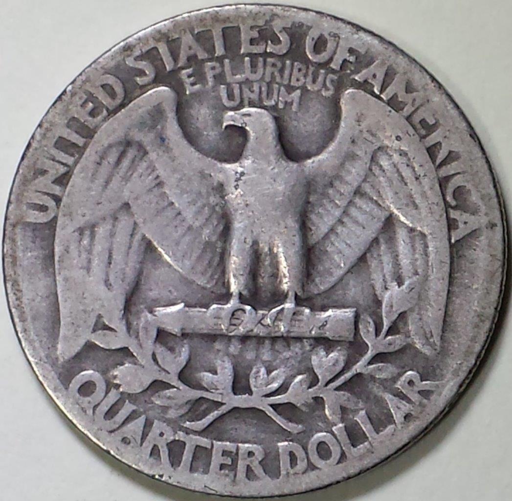 1934 Silver Washington Quarter - ** F ** Original