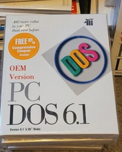 IBM MS-DOS 6.1 6.22 Installer Floppy Disks 5.25" 1.2MB NEW RARE BOX Vintage