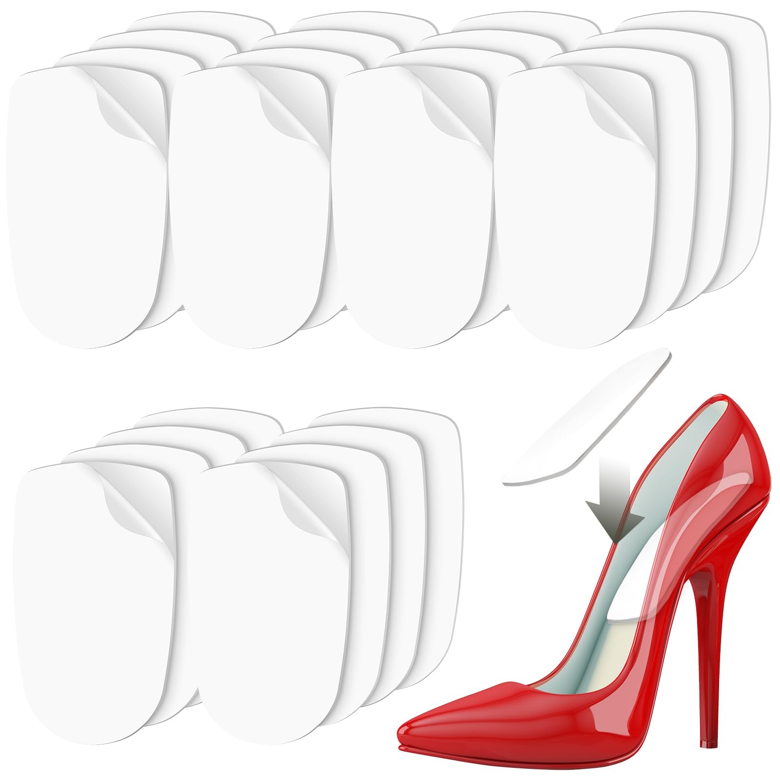 6 Pairs Heel Shoe Tape for Shoes Insole Sticky Inside Shoes Double Sided Shoe...