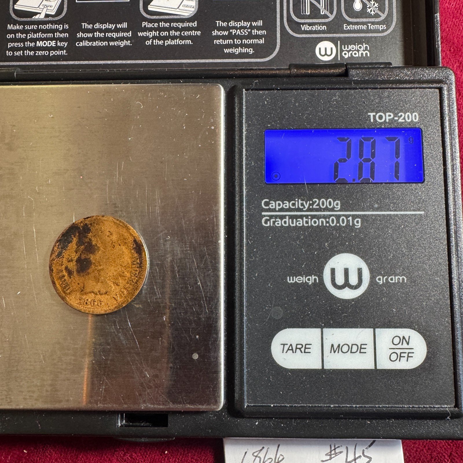 1866 US Indian Cent C230