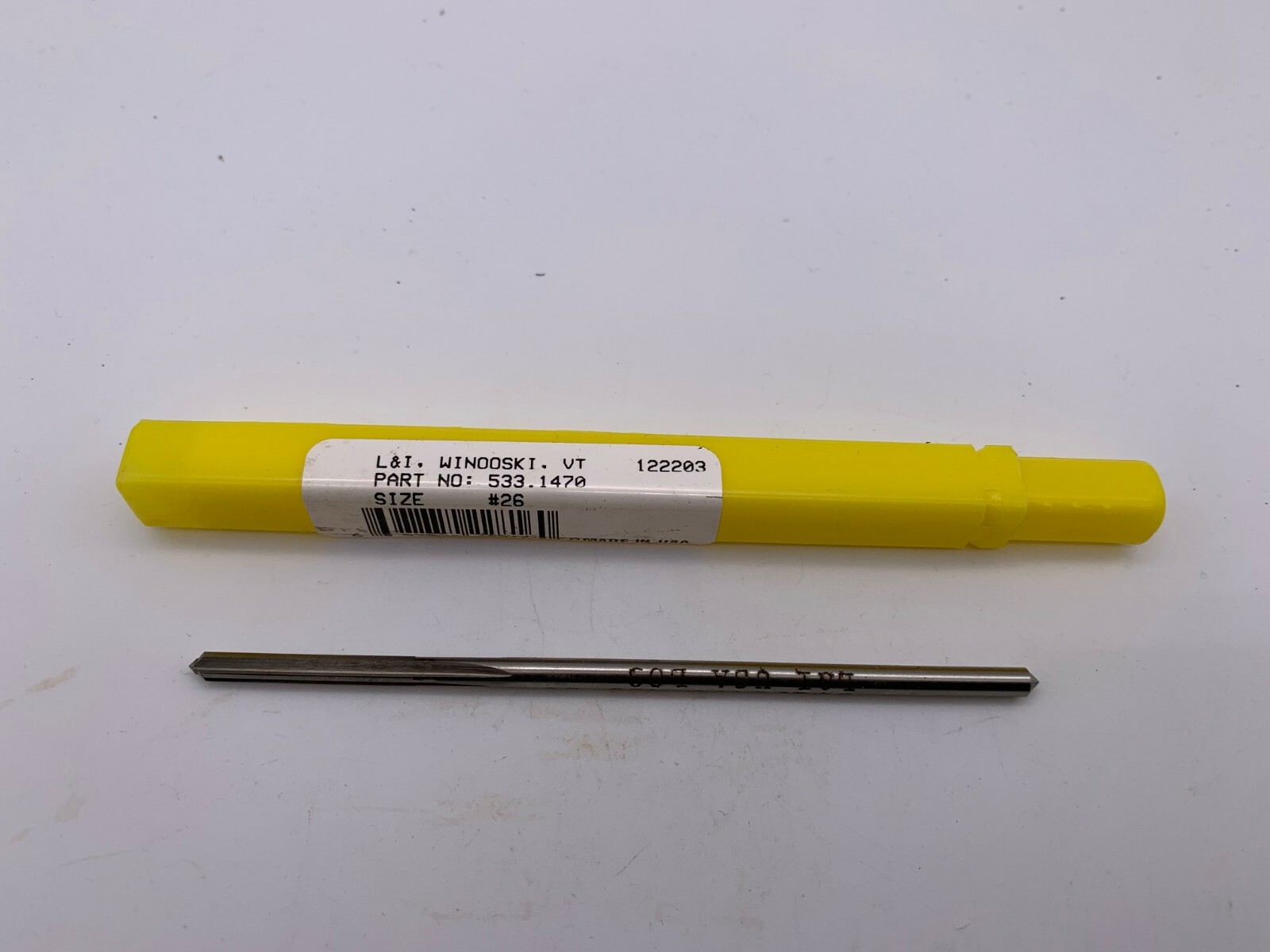 Lavalle & Ide 533 .1470  #26 High Speed Straight  Flute Reamer